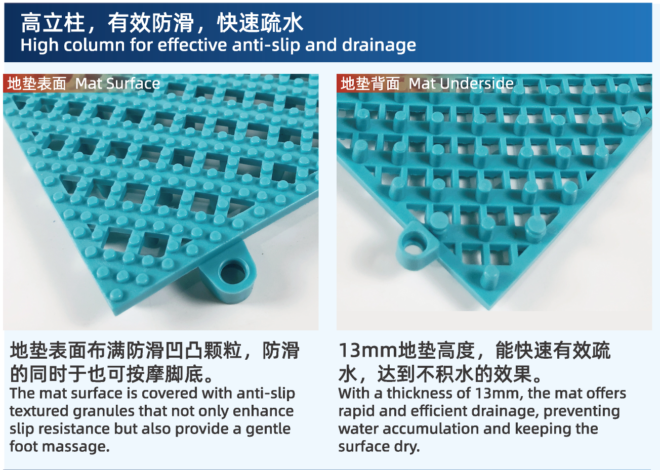 疏水防滑